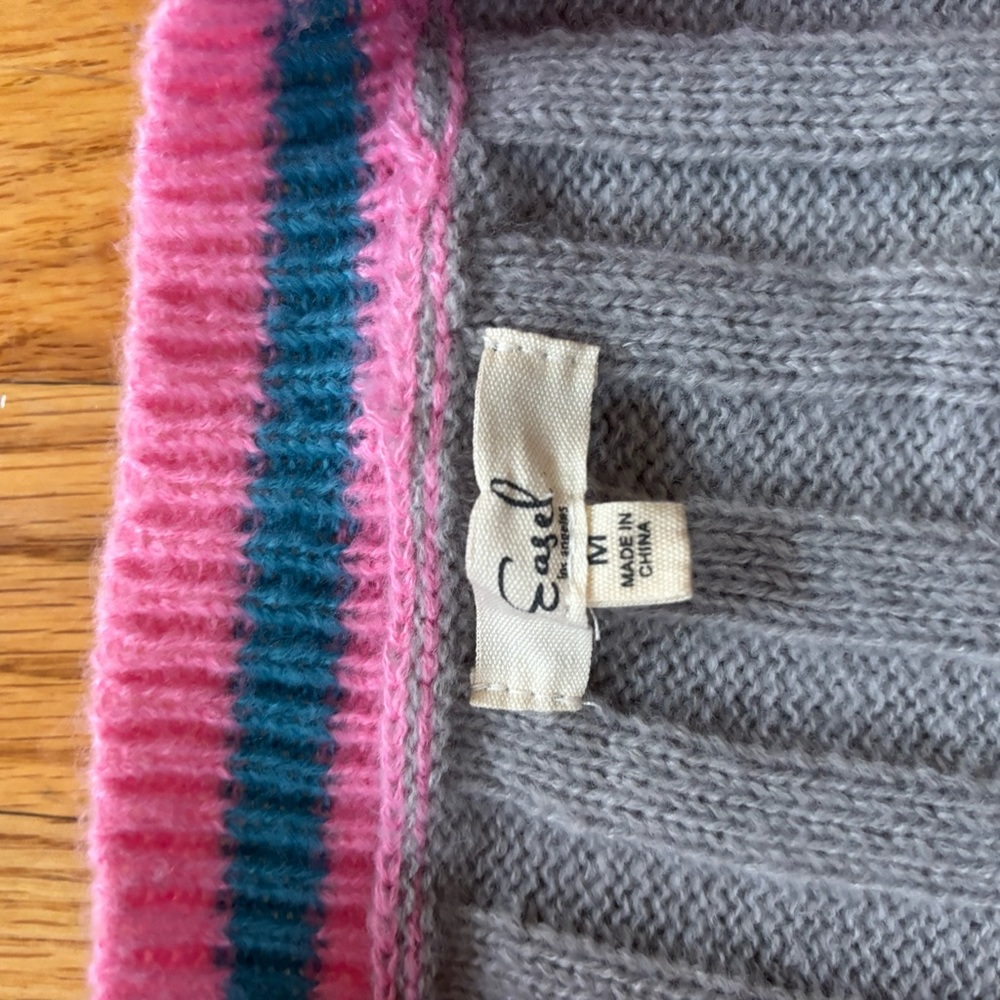 Easel Colorful Patchwork Cardigan - image 3